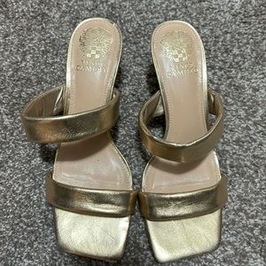 Vince Camuto Gold Heels